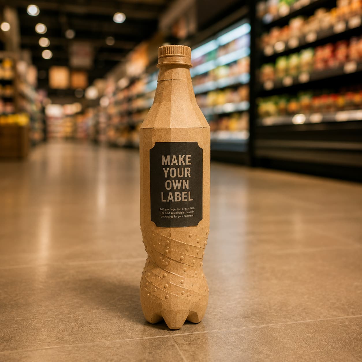 Exempel på en kunds flasketikett