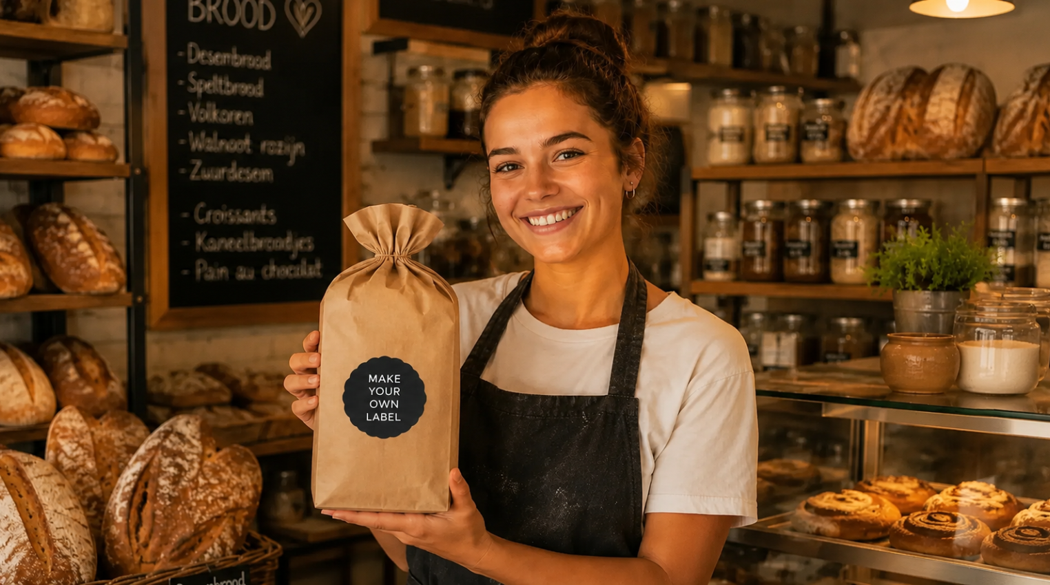 Exemple d'étiquette de boulangerie client